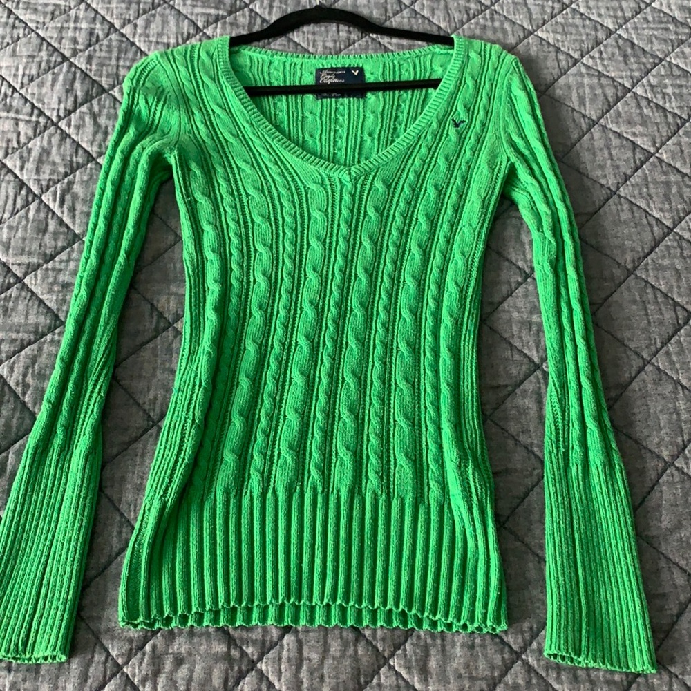 Green sweater